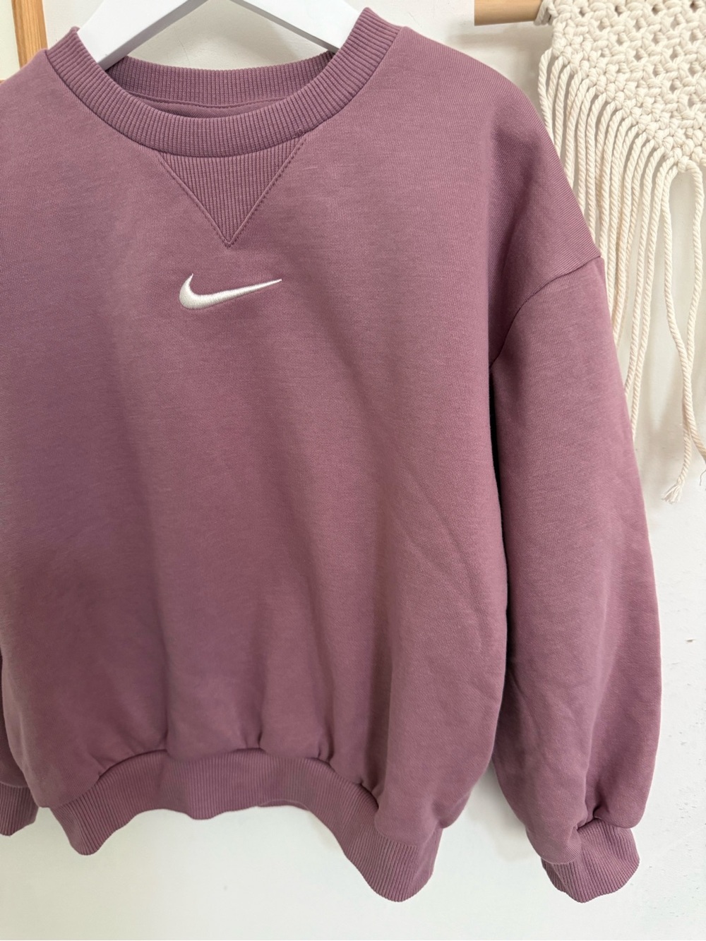 Nike - 6x (6-7y) - mauve logo sweatshirt - Picture 7 of 11